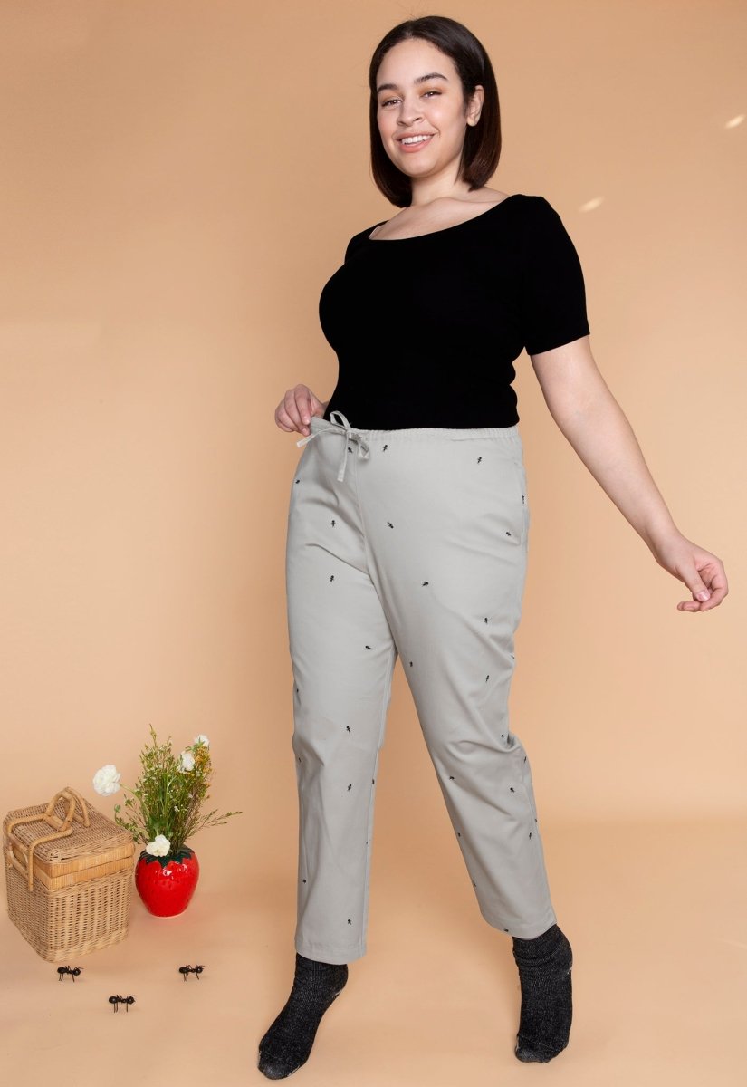Pantalón "Hormigas en tus pantalones" - Gris perla