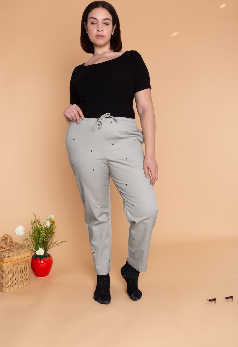 Pantalón "Hormigas en tus pantalones" - Gris perla
