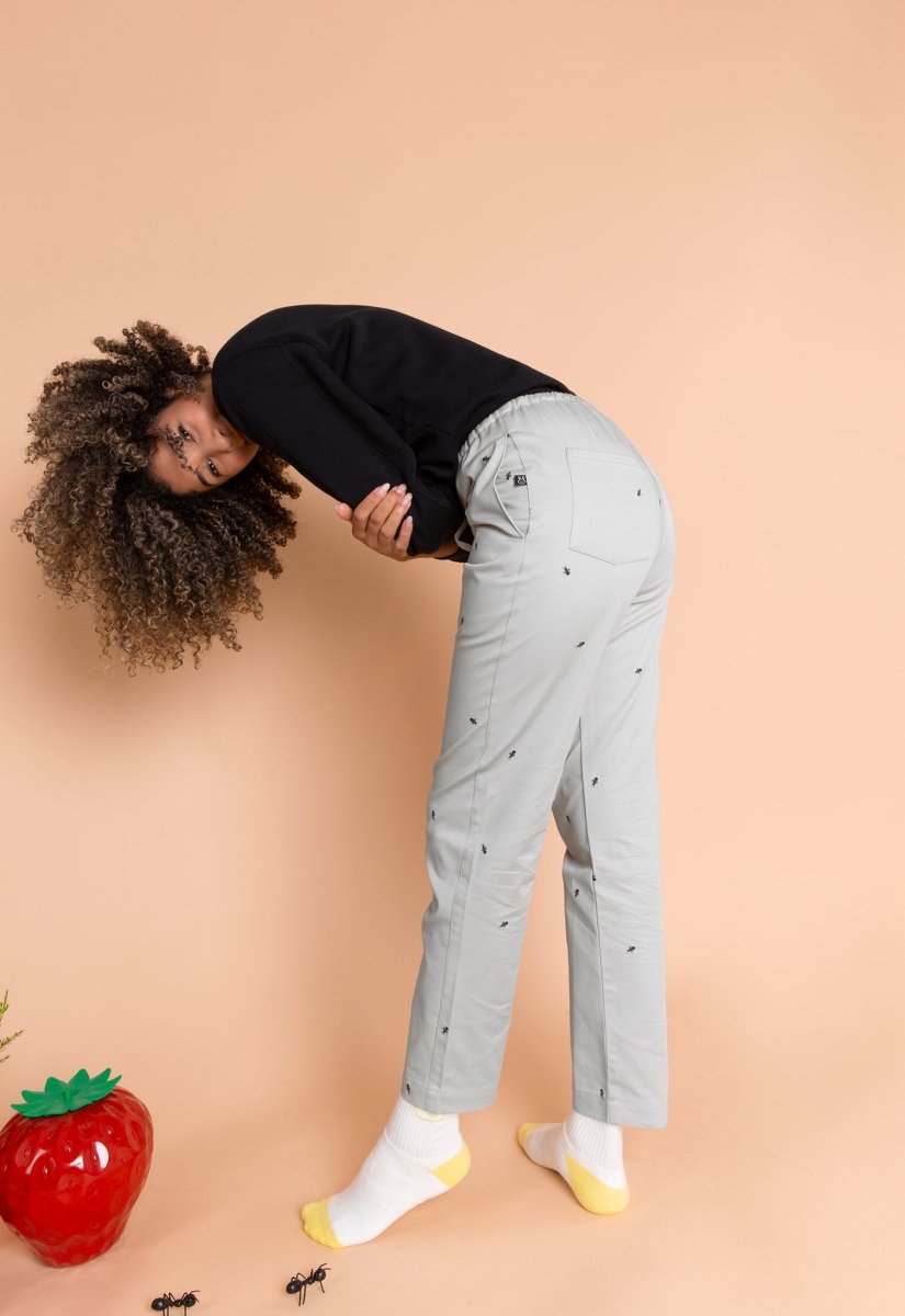 Pantalón "Hormigas en tus pantalones" - Gris perla