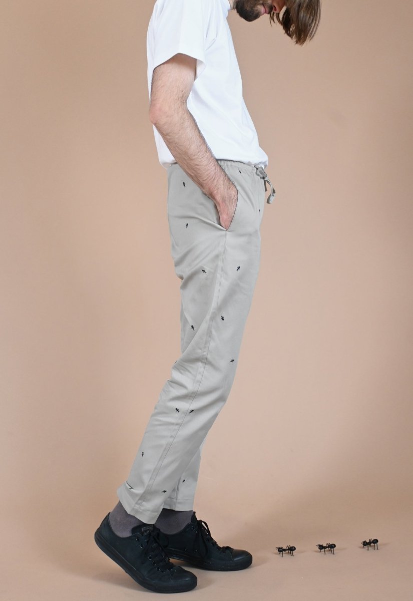 Pantalón "Hormigas en tus pantalones" - Gris perla