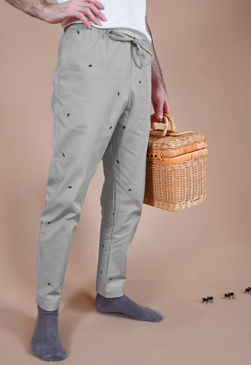 Pantalón "Hormigas en tus pantalones" - Gris perla