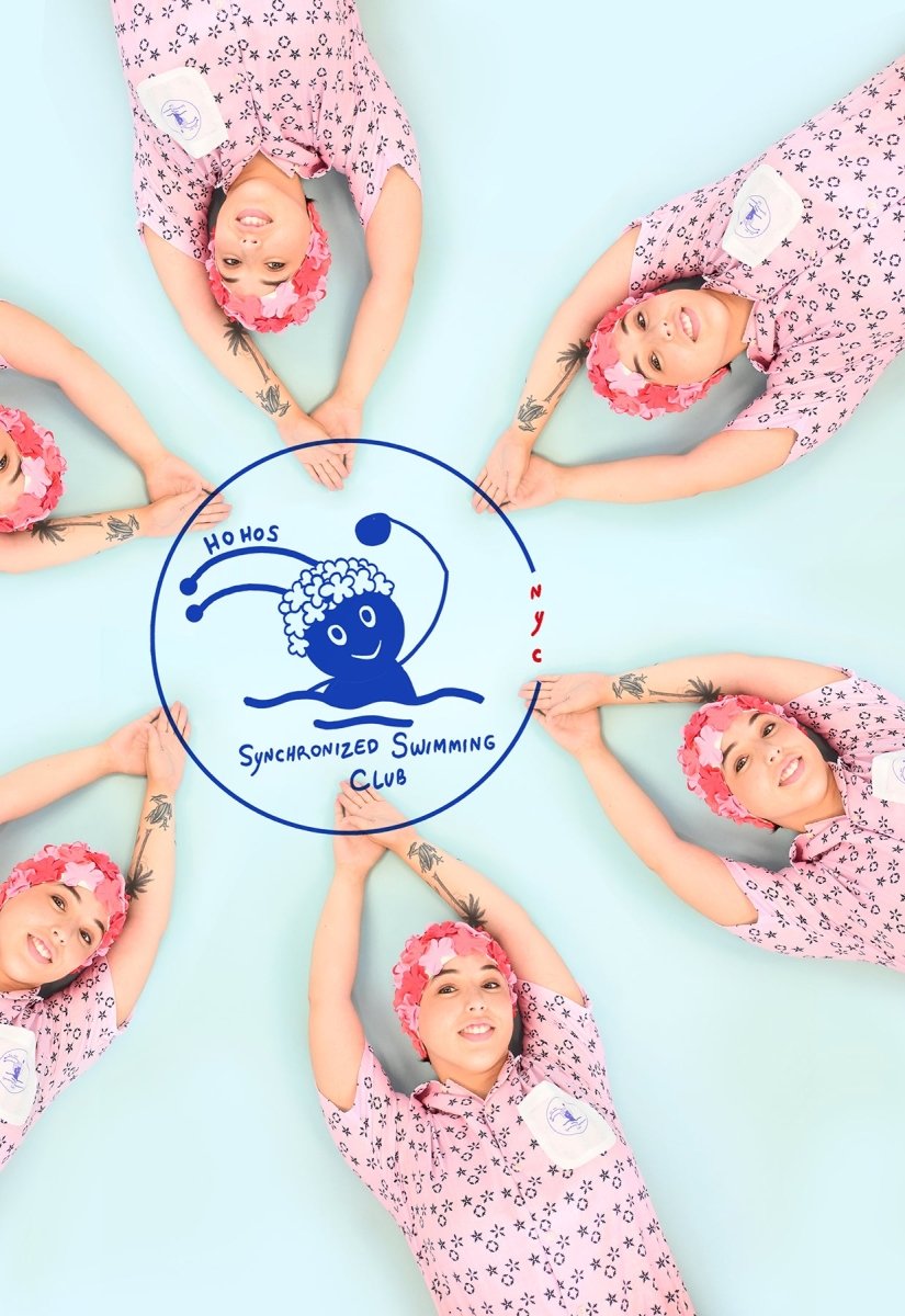 Camiseta abotonada "Club Natación Sincronizada" - Aguas Rosa