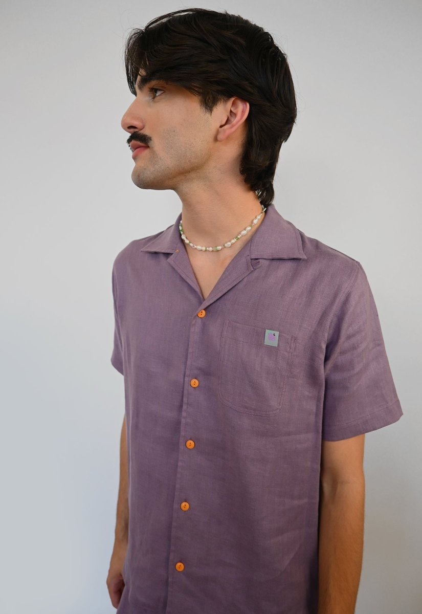 Camisa abotonada "Tutti-Frutti" - Purple Grape