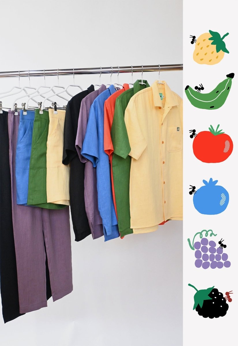 Camisa abotonada "Tutti-Frutti" - Purple Grape