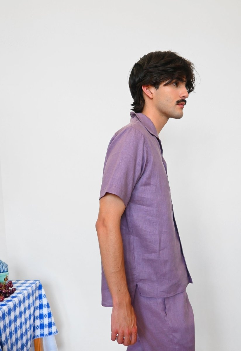 Camisa abotonada "Tutti-Frutti" - Purple Grape