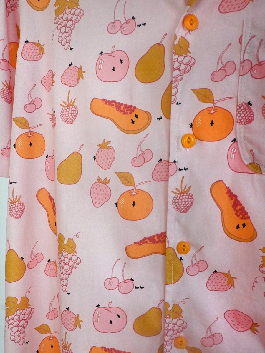 Camisa abotonada "Tutti-Frutti" - Blackberry