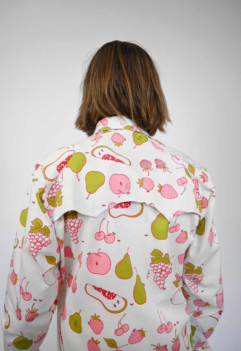 Chaqueta con estampado "All Over Fruit"