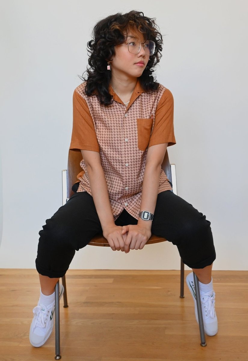 Camisa con botones "Beetletooth" - Marrón óxido