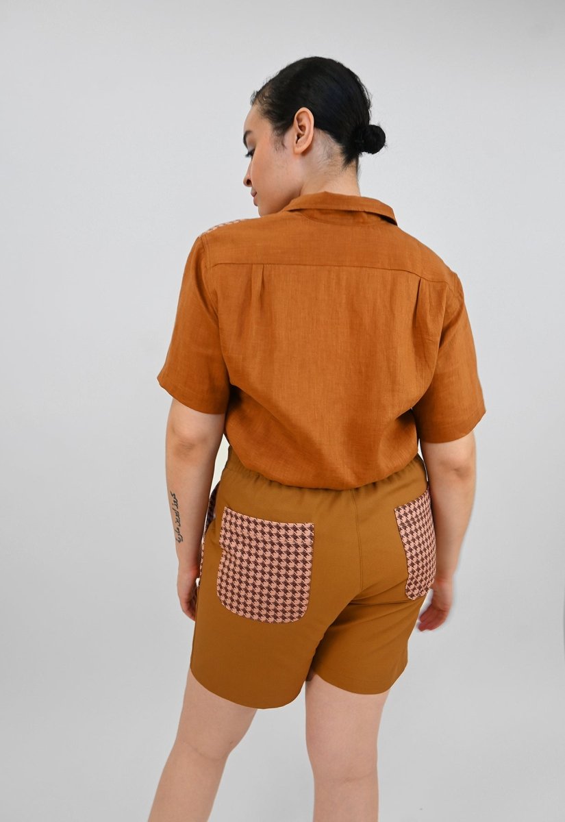 Camisa con botones "Beetletooth" - Marrón óxido