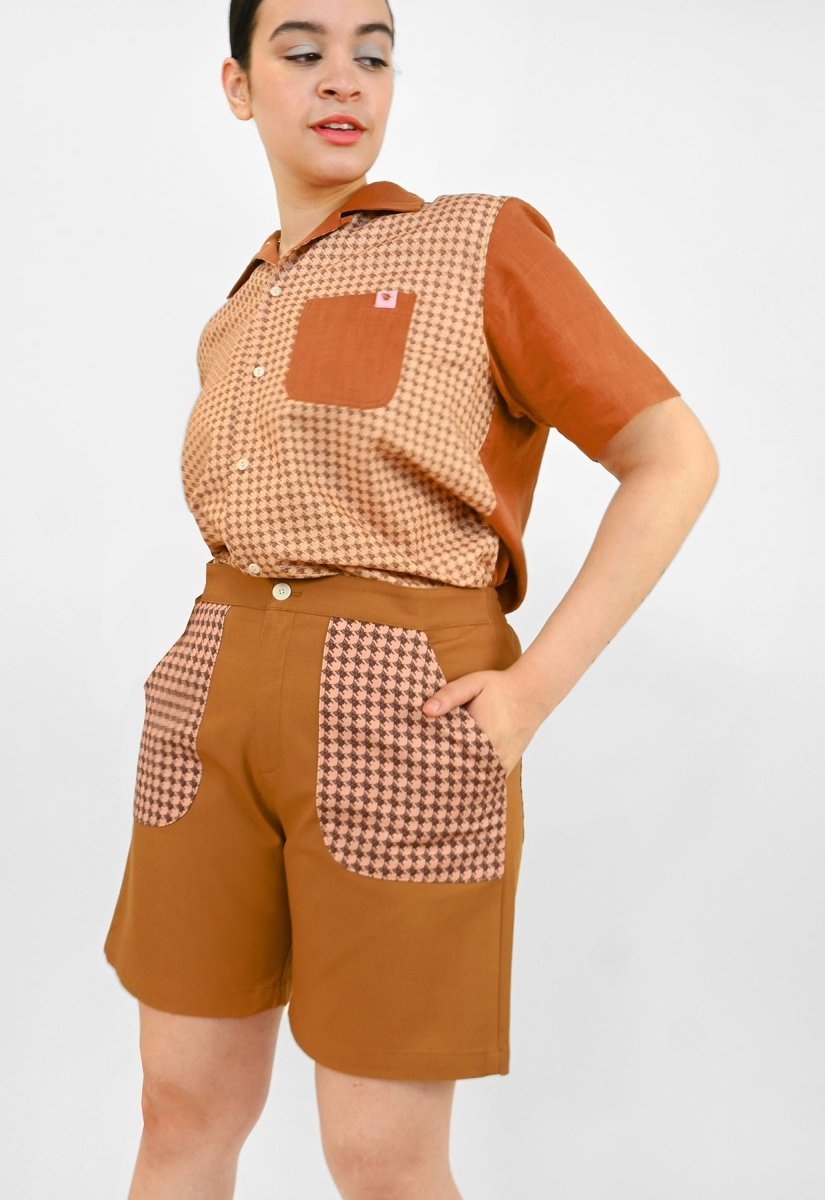 Camisa con botones "Beetletooth" - Marrón óxido