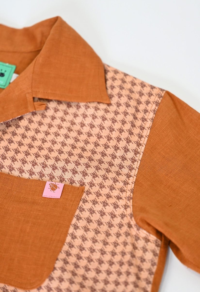 Camisa con botones "Beetletooth" - Marrón óxido