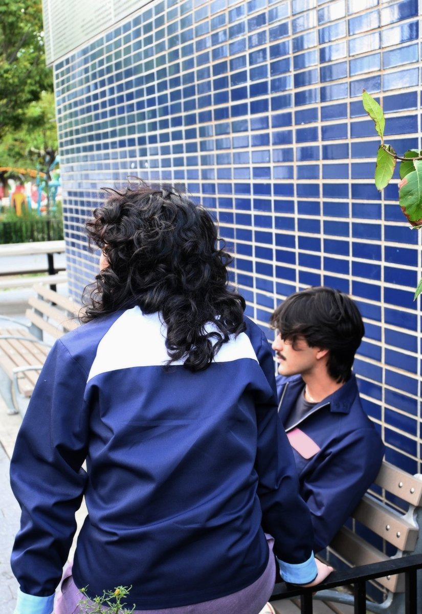 Chaqueta color block "In the Navy"