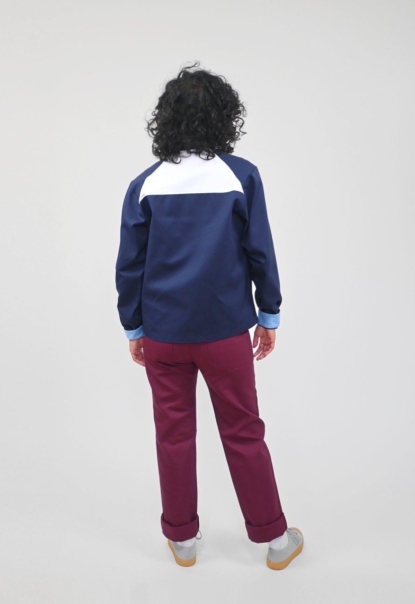 Chaqueta color block "In the Navy"