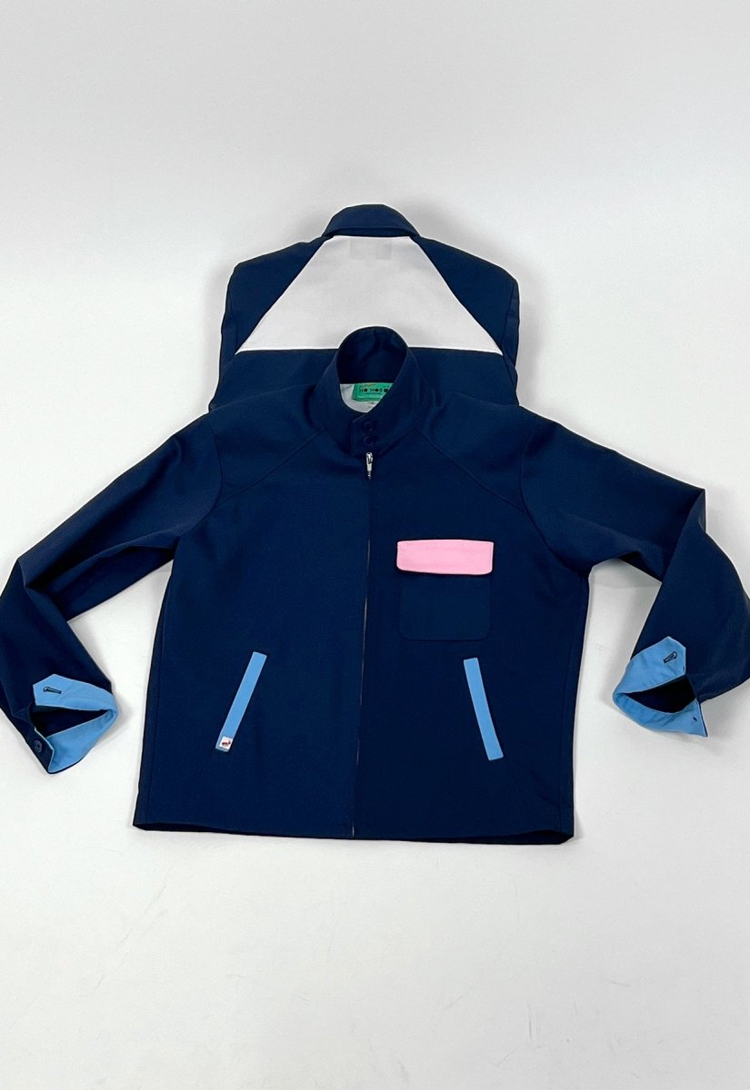 Chaqueta color block "In the Navy"