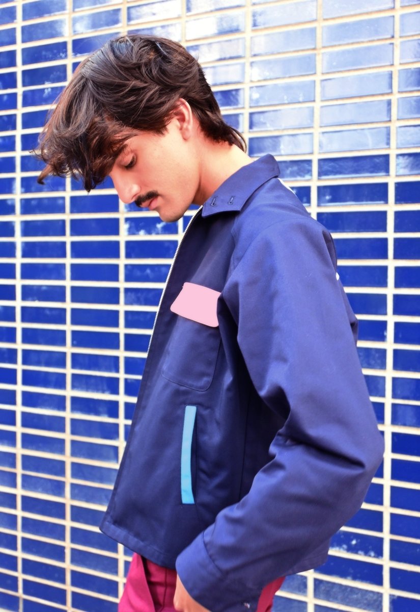 Chaqueta color block "In the Navy"
