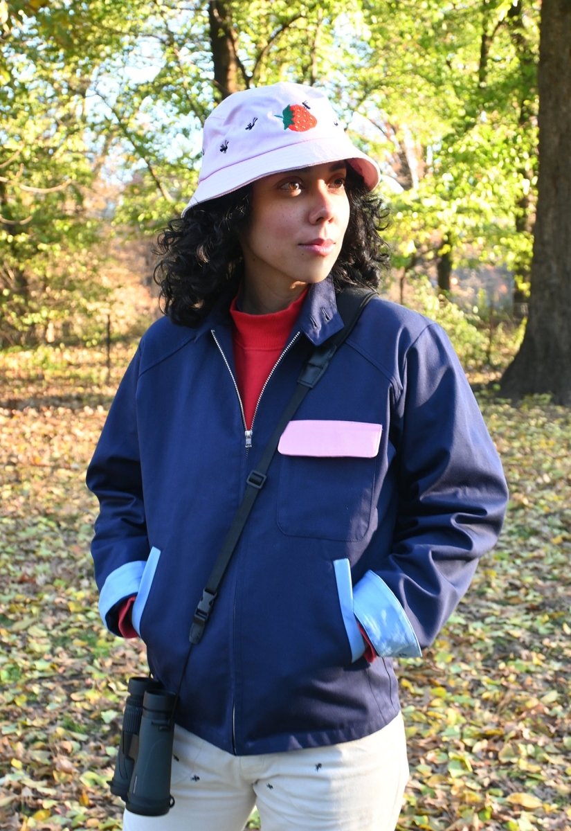Gorro pescador "Fresa y Hormigas"