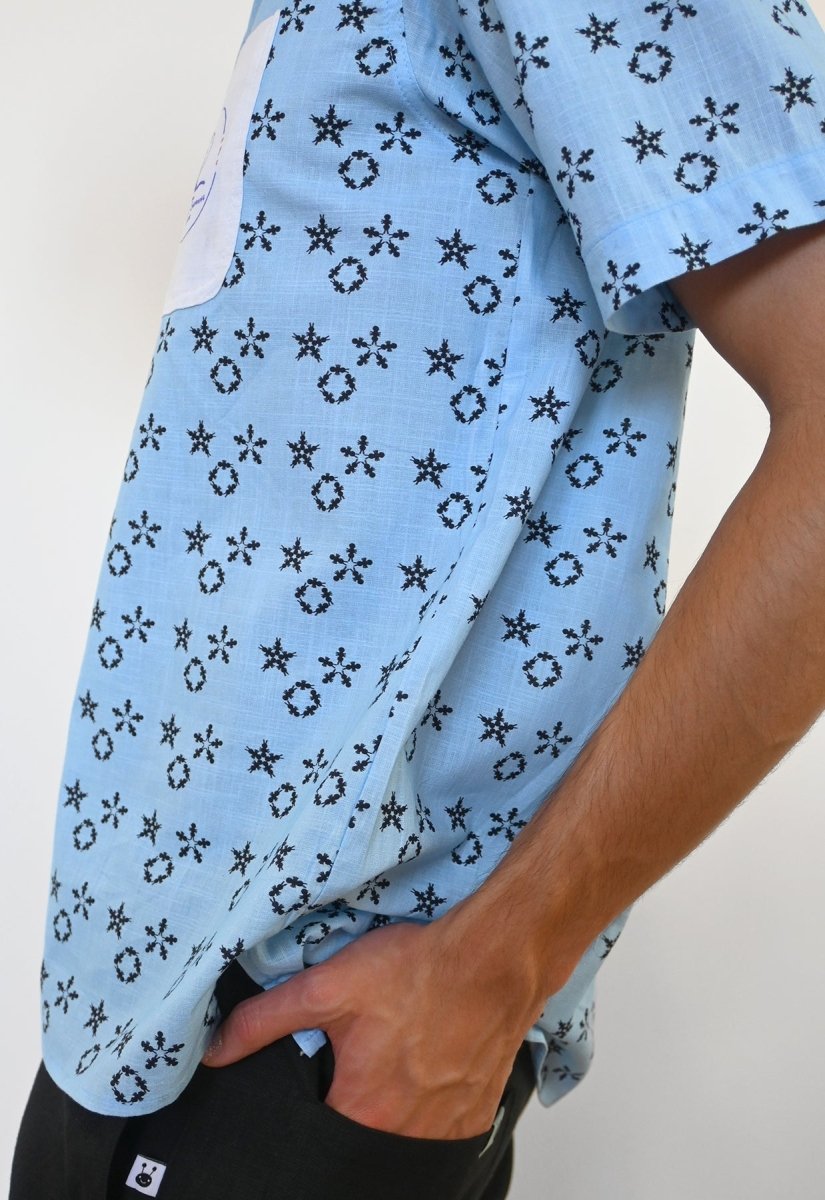 Camiseta abotonada "Club Natación Sincronizada" - Aguas Azules