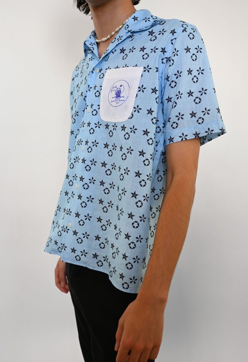 Camiseta abotonada "Club Natación Sincronizada" - Aguas Azules