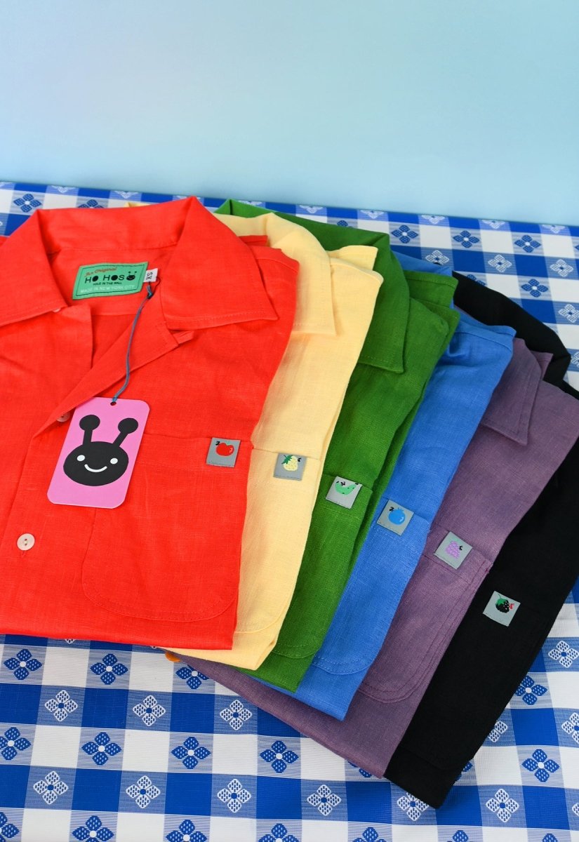 Camisa abotonada "Tutti-Frutti" - Tomate