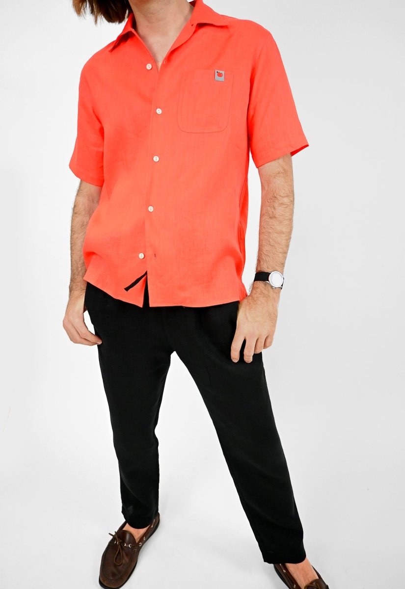 Camisa abotonada "Tutti-Frutti" - Tomate