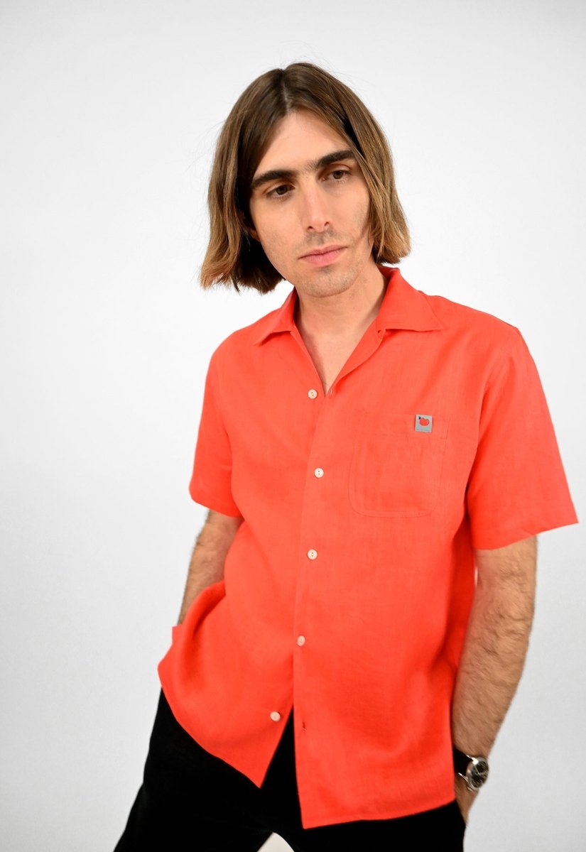 Camisa abotonada "Tutti-Frutti" - Tomate