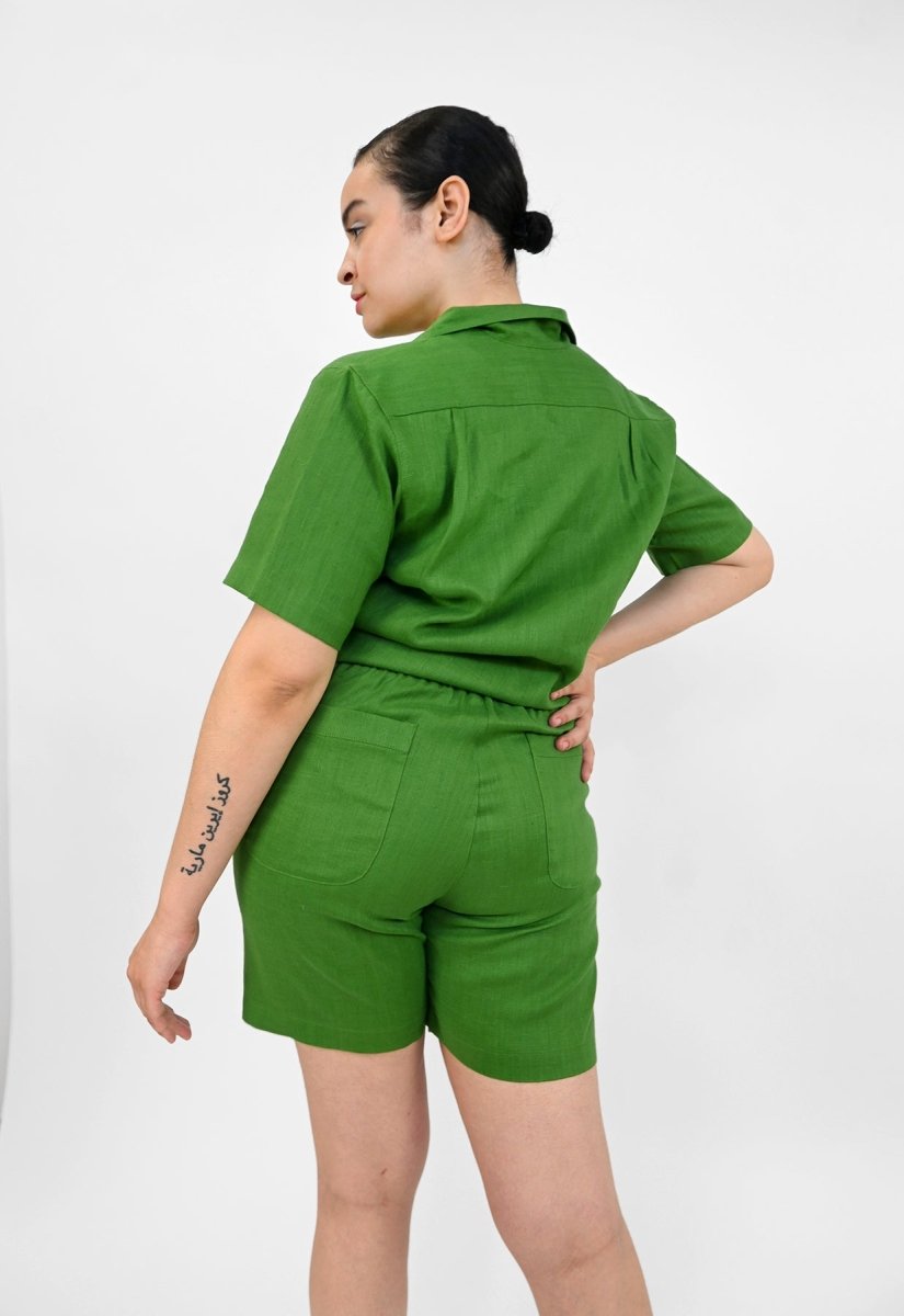 Shorts de trabajo/juego "Tutti-Frutti" - Verde plátano