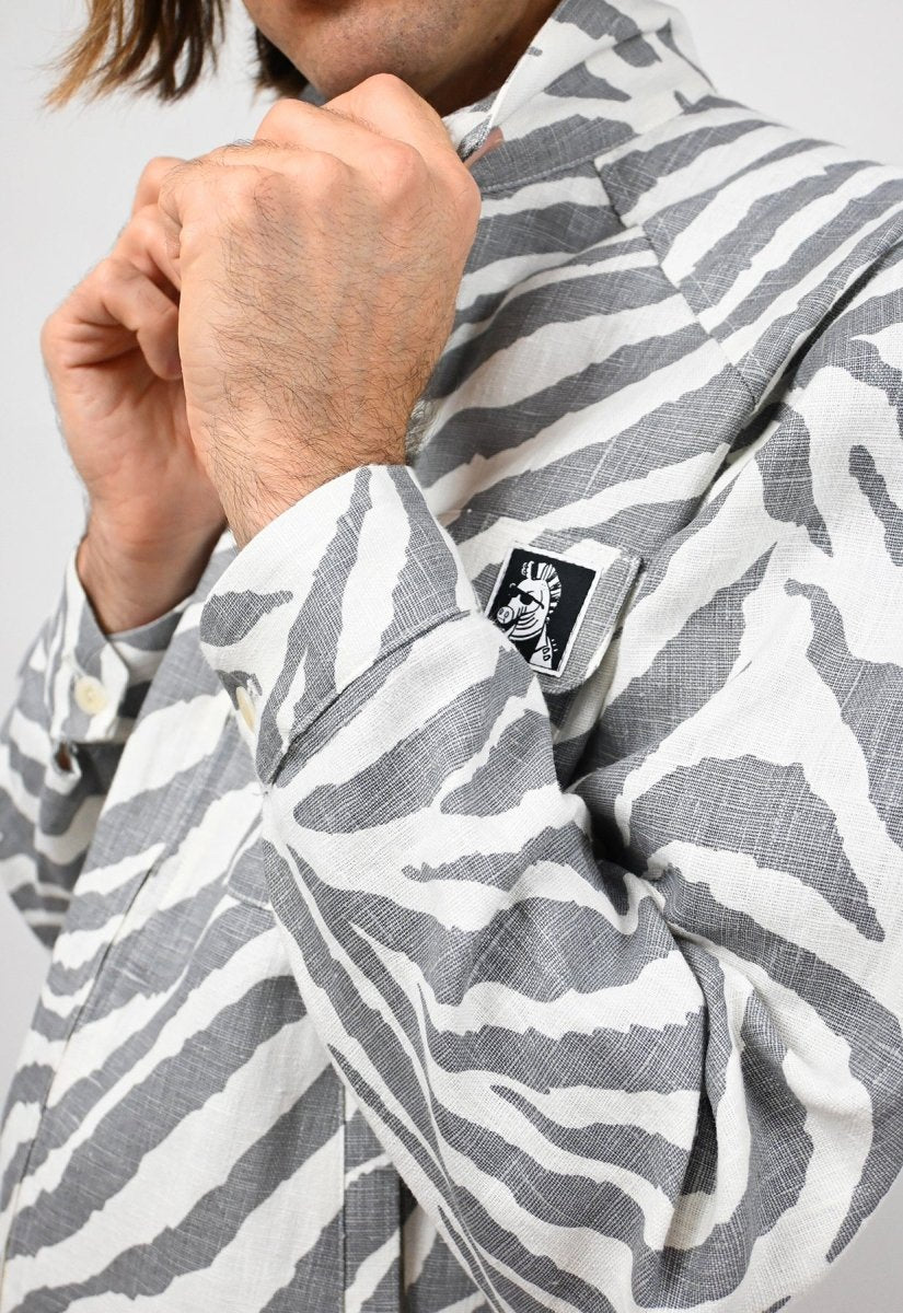 Chaqueta "Cebra Sin Causa" - Raya Gris