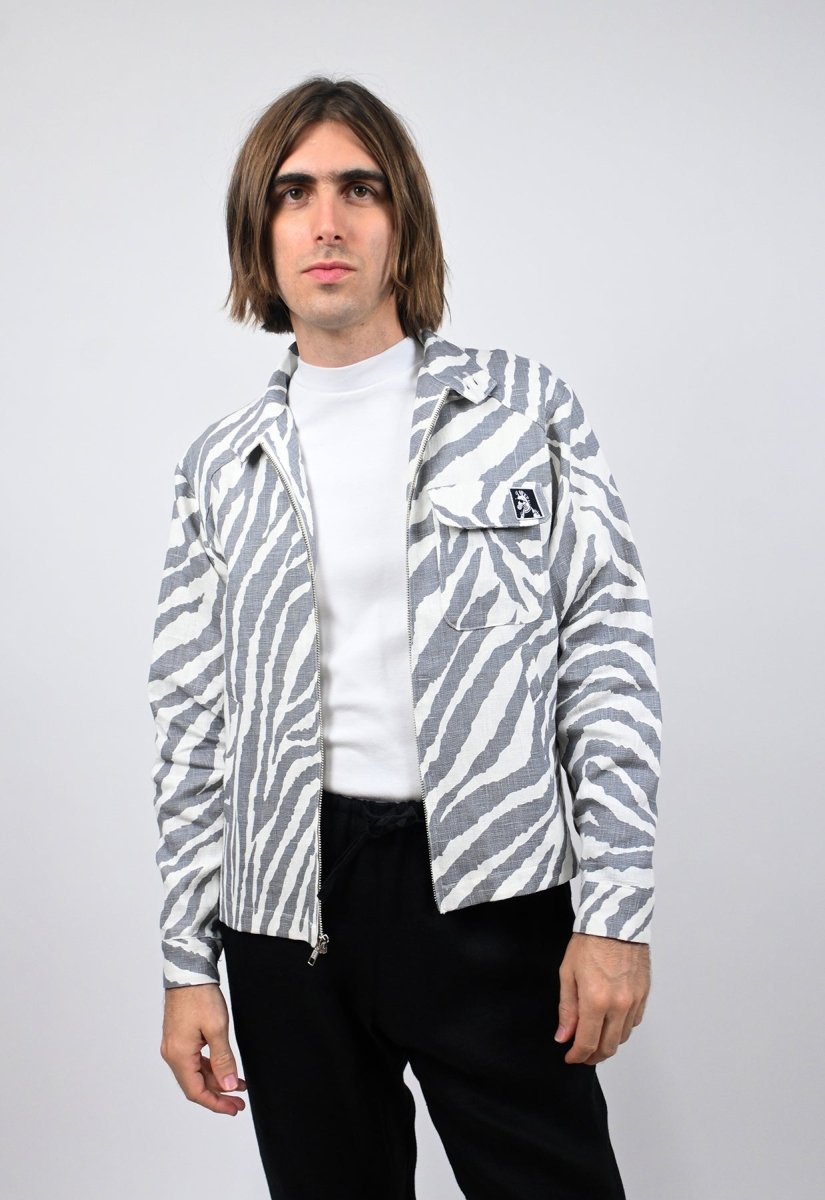 Chaqueta "Cebra Sin Causa" - Raya Gris