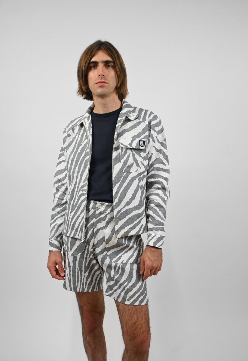 Chaqueta "Cebra Sin Causa" - Raya Gris