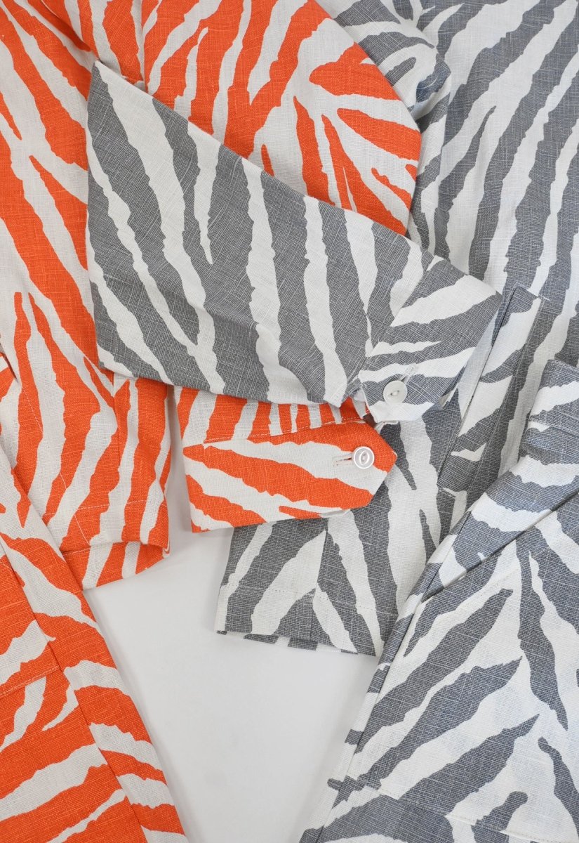 Chaqueta "Cebra Sin Causa" - Raya Gris