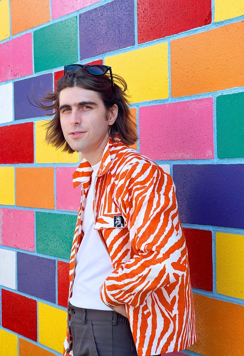 Chaqueta "Cebra Sin Causa" - Raya Naranja