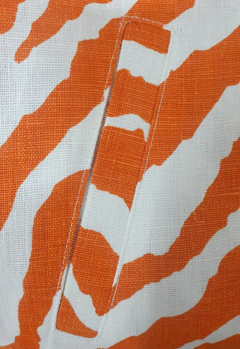 Chaqueta "Cebra Sin Causa" - Raya Naranja