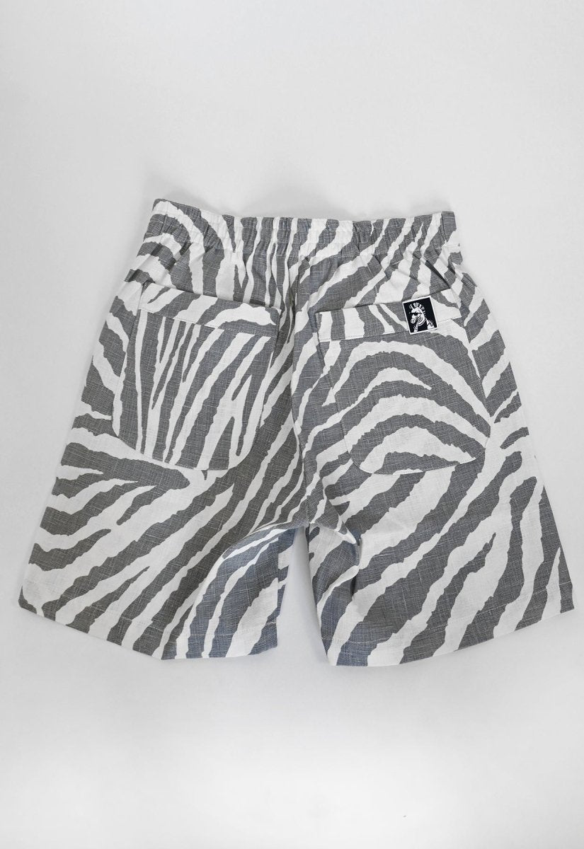 Shorts "Cebra Sin Causa" - Raya Gris
