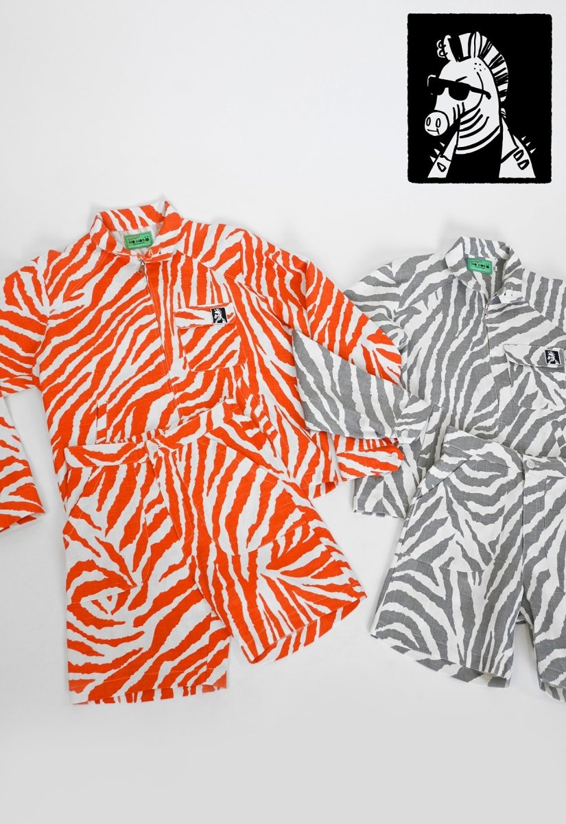 Shorts "Cebra Sin Causa" - Raya Naranja