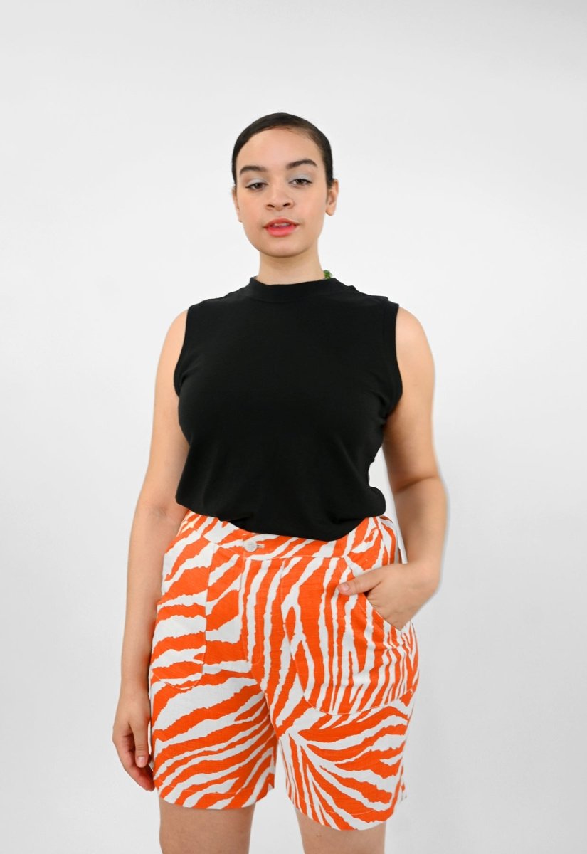 Shorts "Cebra Sin Causa" - Raya Naranja